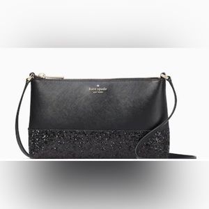 Kate spade Flash Glitter Crossbody black!